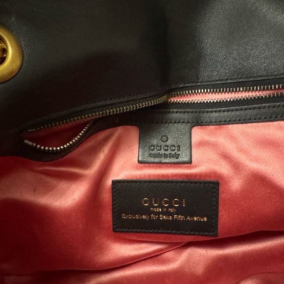 Gucci Black Shoulder Bag with Gold and Silver Accents - Picture 11 of 12